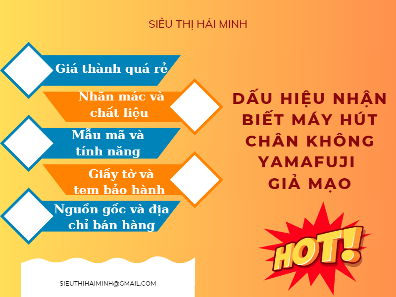 Những dấu hiệu nhận biết máy hút chân không Yamafuji giả mạo