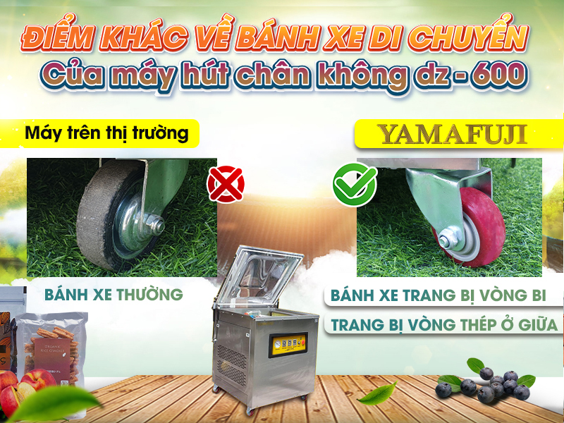 Trang bị bánh xe tiện lợi