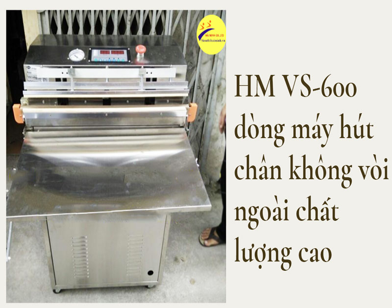 Giá máy ép chân không vòi ngoài HM VS-600 bao nhiêu?