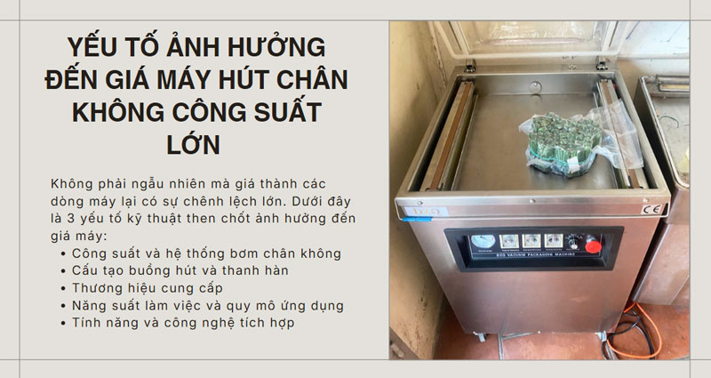 Giá máy hút chân không công nghiệp có đắt không? địa chỉ mua giá tốt