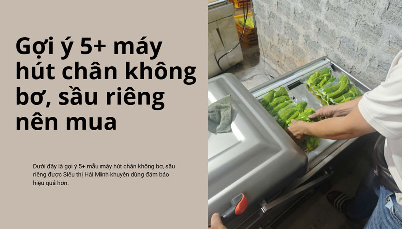Gợi ý 5+ máy hút chân không bơ, sầu riêng nên mua