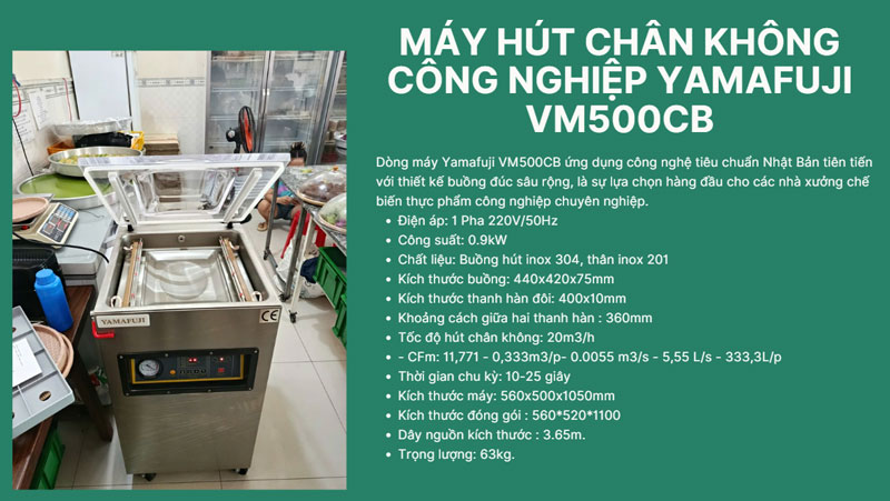 Review 3 model máy hút chân không cơm cháy theo quy mô