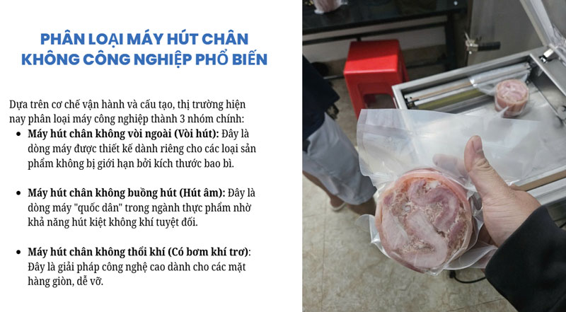 Máy hút chân không công nghiệp là gì? có mấy loại?