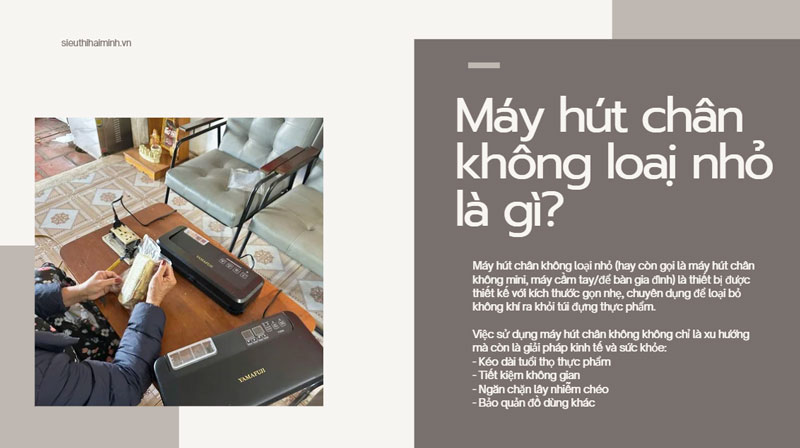 Máy hút chân không loại nhỏ là gì? model nên mua
