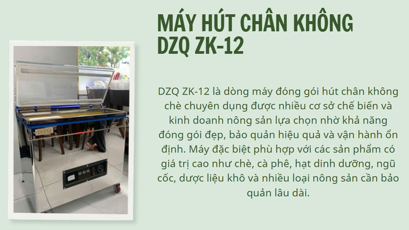 Model máy hút chân không nông sản siêu HOT hiện nay