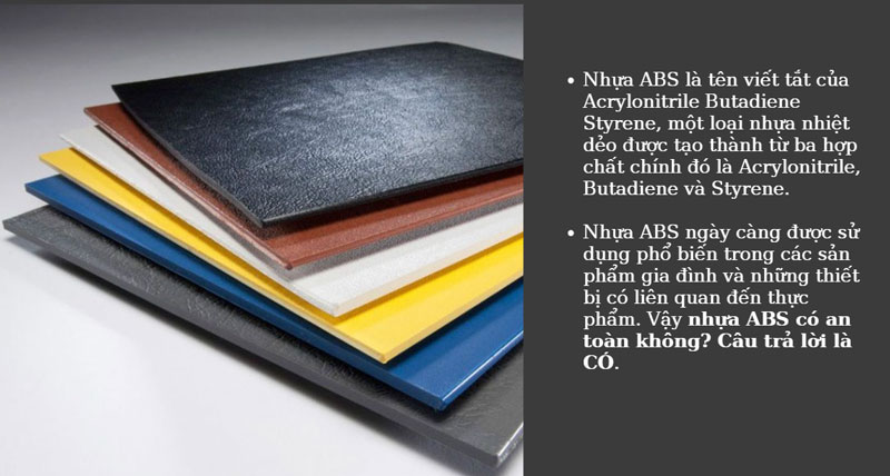 Nhựa ABS là gì? có an toàn không?