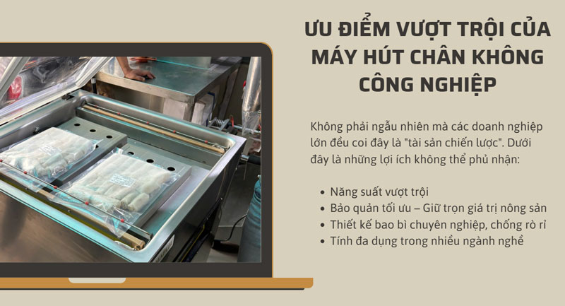 Ưu điểm vượt trội của máy hút chân không công nghiệp
