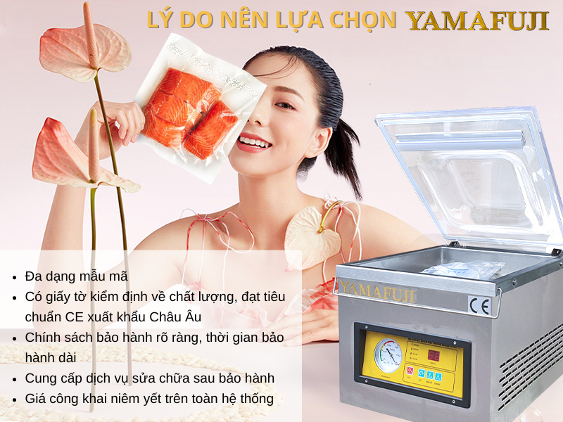 yamafuji thương hiệu máy ép chân không công nghiệp loại nhỏ uy tín