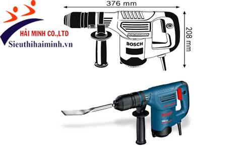 Kích thước Máy đục phá Bosch GSH 3 E 