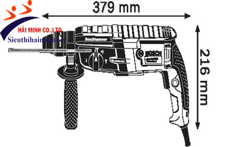 thiết kế Máy khoan búa Bosch GBH 2-28 DV
