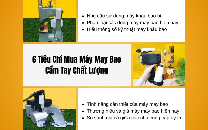 6 Tiêu Chí Mua Máy May Bao Cầm Tay Chất Lượng