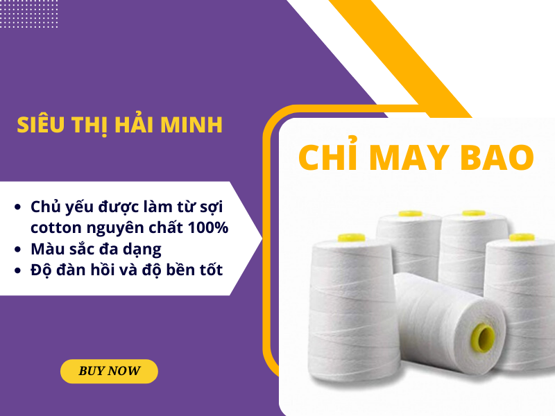 Chỉ may bao máy may bao