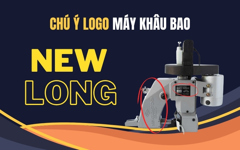 Chú ý logo máy khâu bao