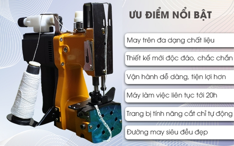 Đề xuất hàng đầu máy may bao cầm tay TMD GK9-950