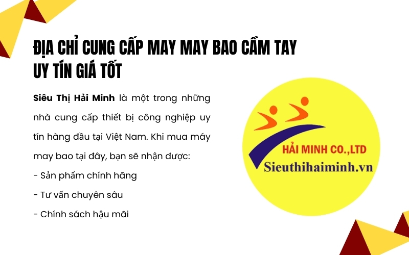 Địa chỉ cung cấp may may bao cầm tay uy tín giá tốt