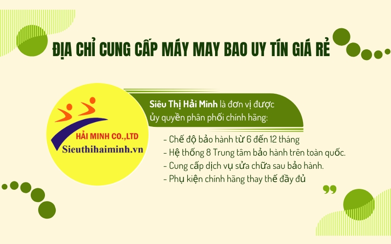 Địa chỉ cung cấp máy may bao uy tín giá rẻ