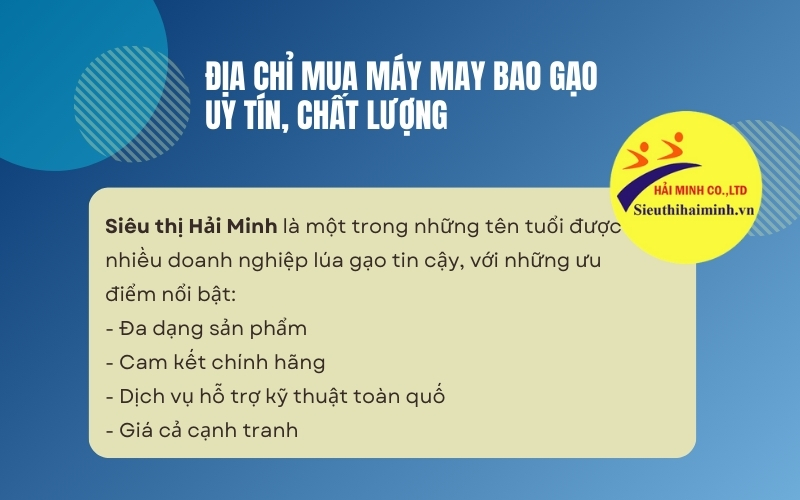 Địa chỉ mua máy may bao gạo uy tín, chất lượng