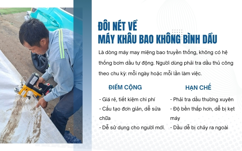 Đôi nét về Máy khâu bao không bình dầu