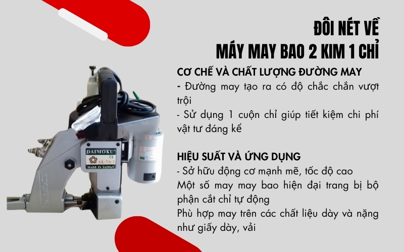 Đôi nét về máy may bao 2 kim 1 chỉ