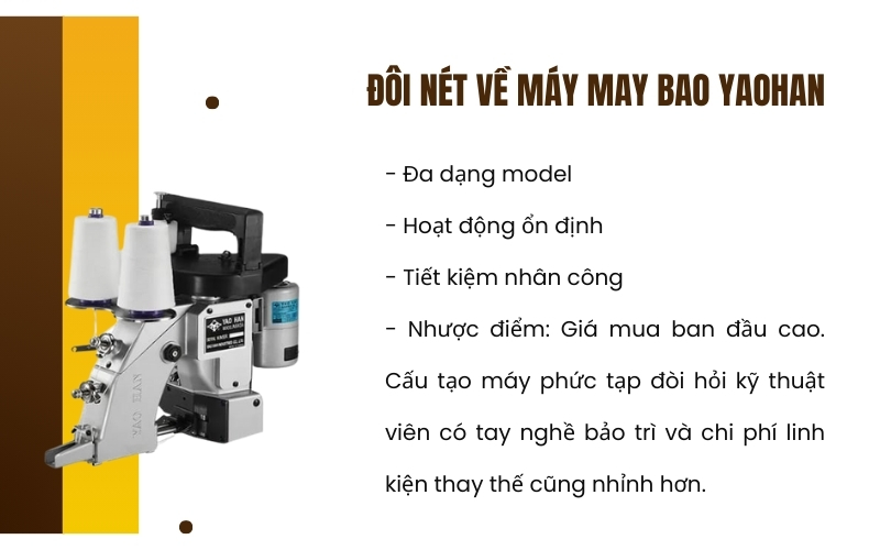 Đôi nét về máy may bao Yaohan