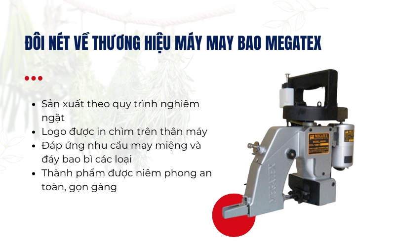 Đôi nét về thương hiệu máy may bao Megatex