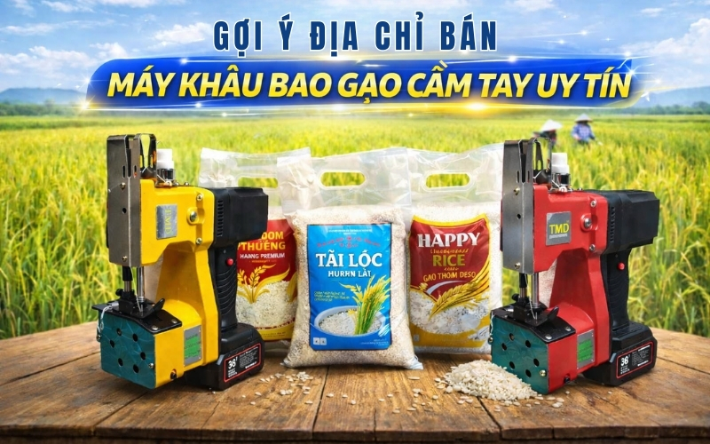 Gợi ý địa chỉ bán máy khâu bao gạo cầm tay uy tín