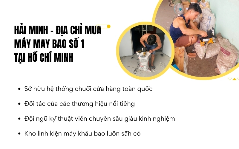 Hải Minh - địa chỉ mua máy may bao số 1 tại Hồ Chí Minh