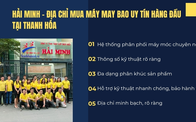 Hải Minh – Địa chỉ mua máy may bao uy tín hàng đầu tại Thanh Hóa