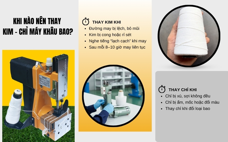 Khi nào nên thay kim- chỉ máy may bao