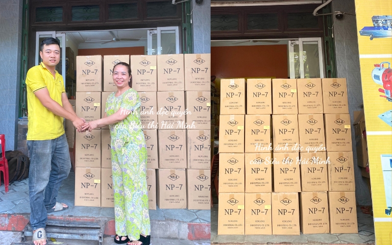 Bàn giao máy may bao NP-7A (Nhật Bản) cho khách