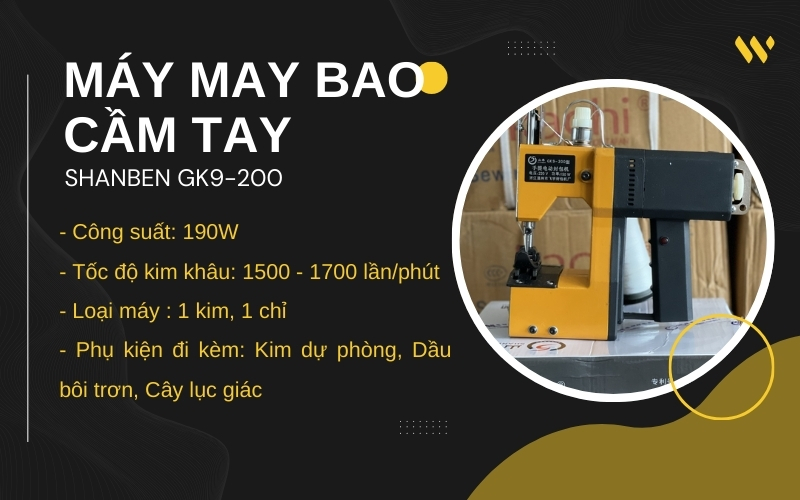Máy May Bao Cầm Tay Shanben GK9-200