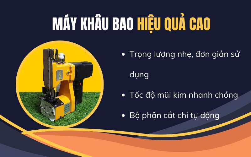 Máy khâu bao hiệu quả cao