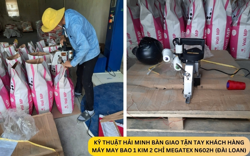 Máy may bao 1 kim 2 chỉ Megatex N602H (Đài Loan)