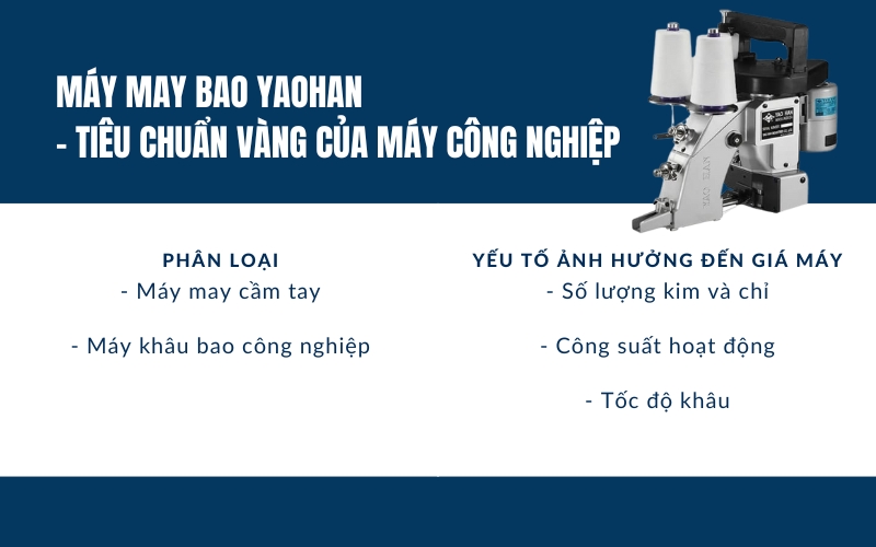Máy may bao Yaohan - tiêu chuẩn vàng của máy công nghiệp