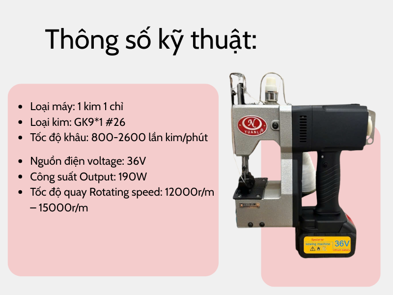 Máy may bao cầm tay YL-2-36