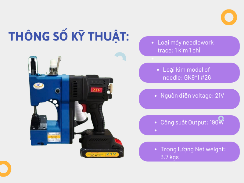 Máy may bao cầm tay YL-5-21
