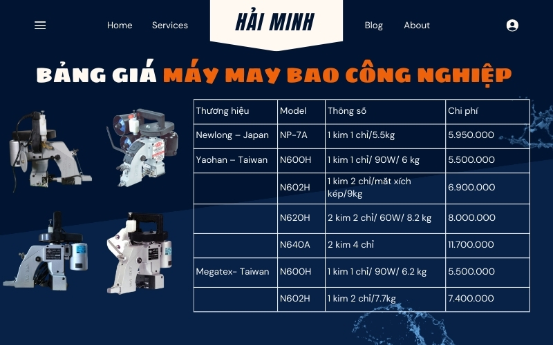 Máy may miệng bao công nghiệp