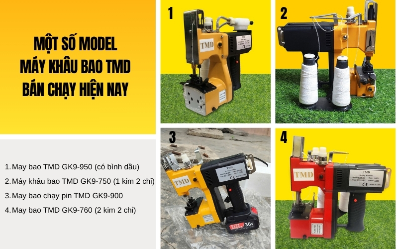 Một số model máy khâu bao TMD bán chạy hiện nay