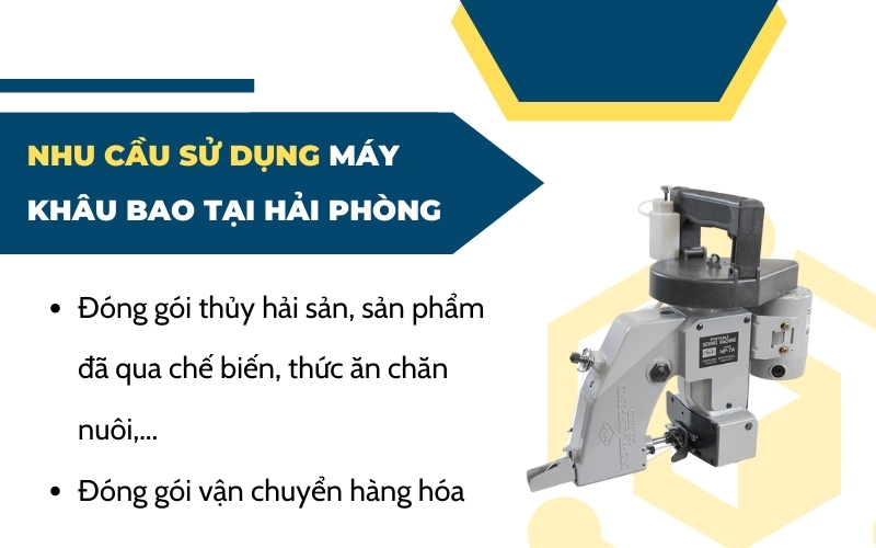 Nhu cầu sử dụng máy khâu bao tại Hải Phòng