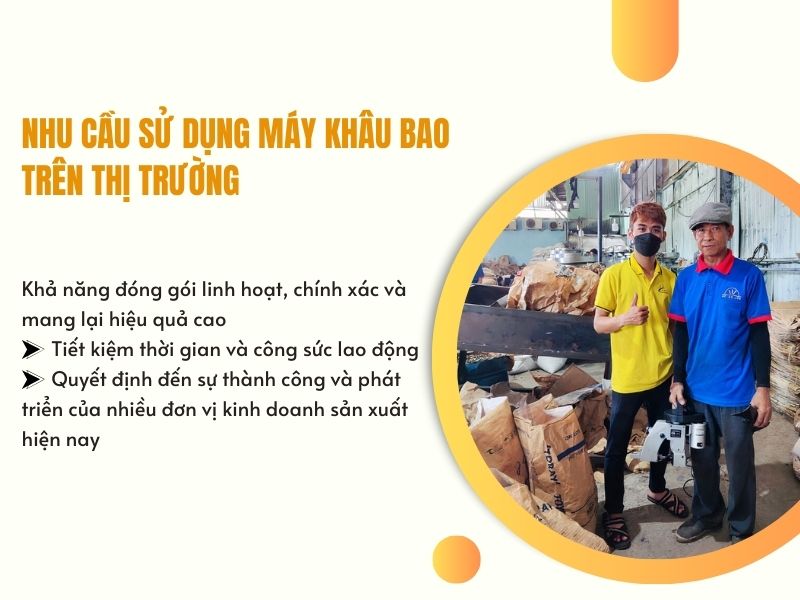 Nhu cầu sử dụng máy khâu bao trên thị trường