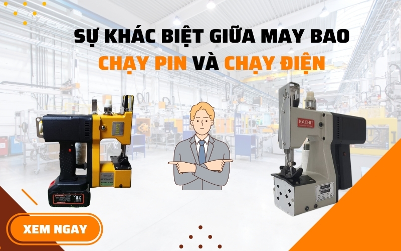 Sự Khác Biệt Giữa May Bao Chạy Pin Và Chạy Điện