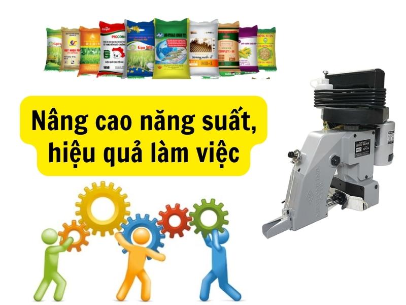 sử dụng máy may bao nâng cao hiệu quả làm việc