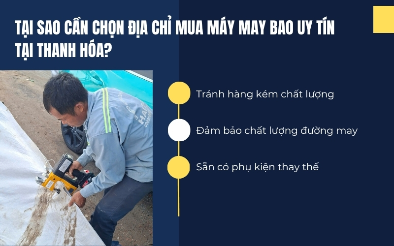 Tại sao cần chọn địa chỉ mua máy may bao uy tín tại Thanh Hóa?