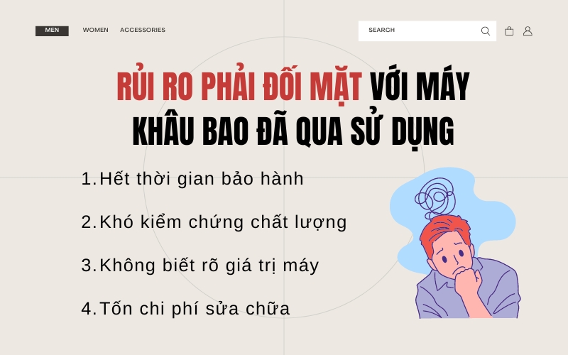 Rủi ro phải đối mặt với máy khâu bao đã qua sử dụng