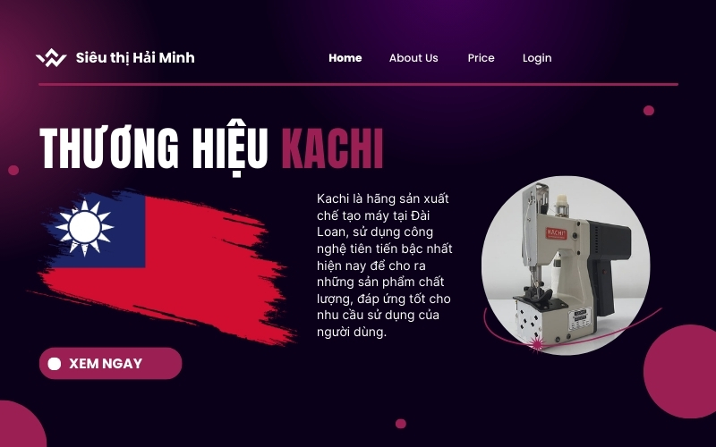 Thương hiệu máy khâu bao Kachi
