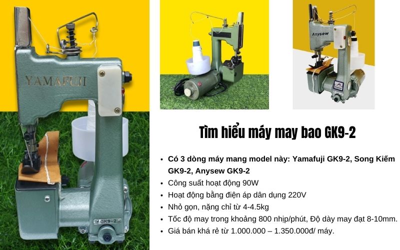 Tìm hiểu máy may bao GK9-2