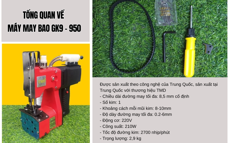 Tổng quan về máy may bao GK9 - 950