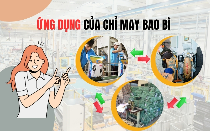 Ứng dụng của chỉ may bao bì công nghiệp