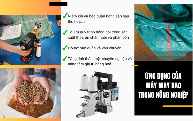 Ứng dụng của máy may bao trong nông nghiệp