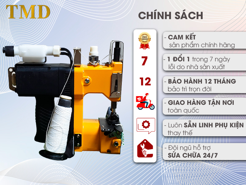 ưu đãi khi mua máy may bao TMD